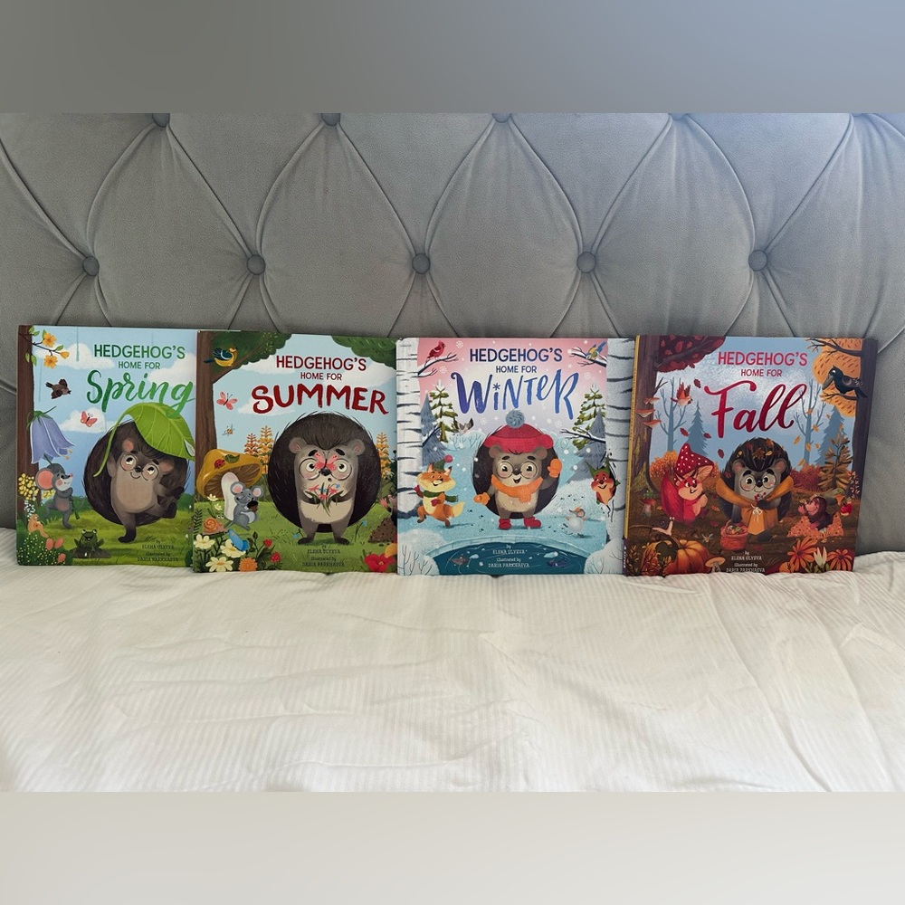 Hedgehog's Home for Summer, Spring, Fall and Winter ENTIRE KIDS BOOK COLLECTION